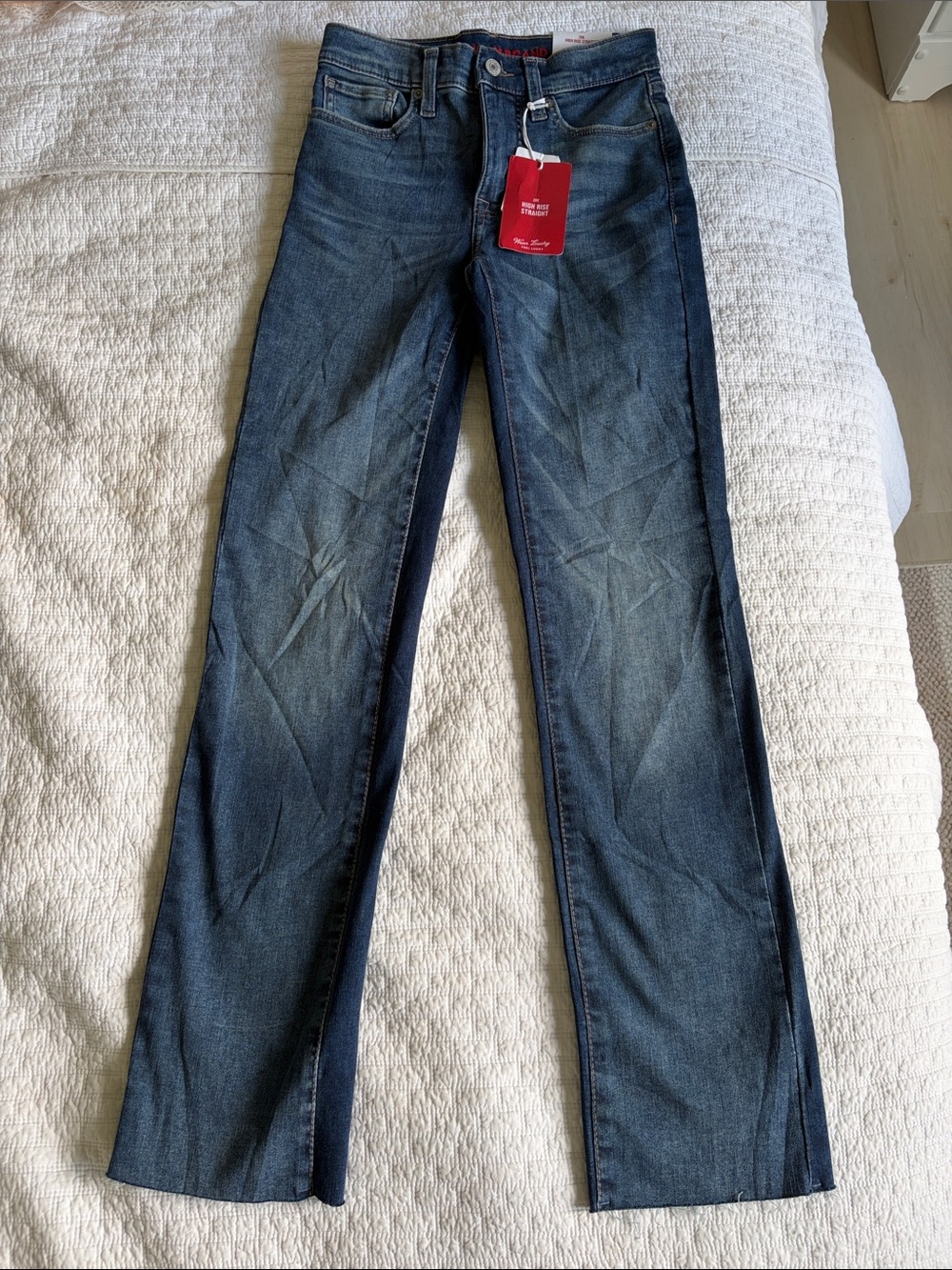 NWT Lucky Brand Dark Blue high-rise Street denim Jean